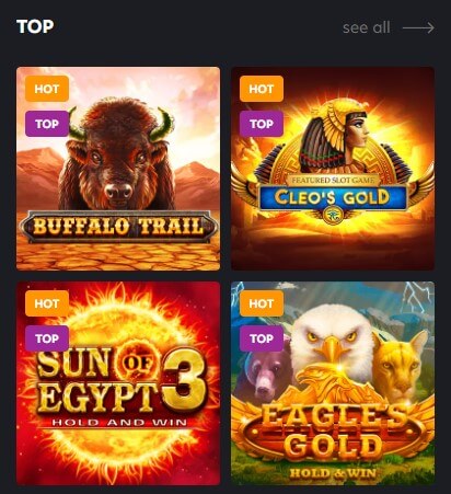 Juegos de 1RED Casino
