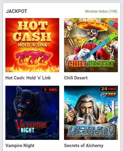 Juegos de 20BET Casino