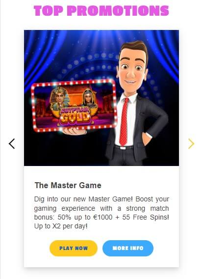 Promotiones de Jack Million Casino